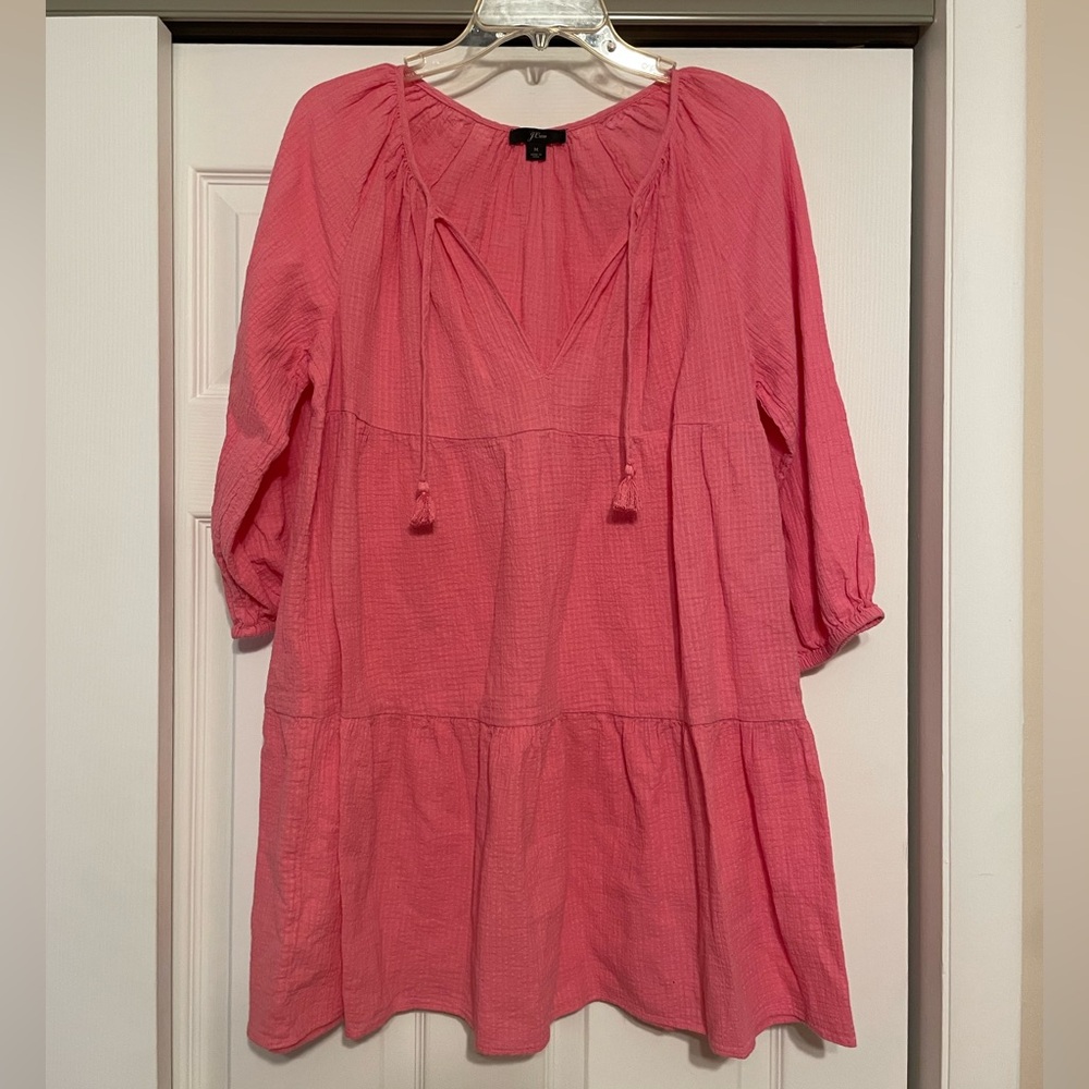 J. Crew Pink Swim Coverup